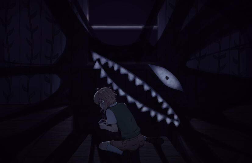 Fanart of Basil from Omori